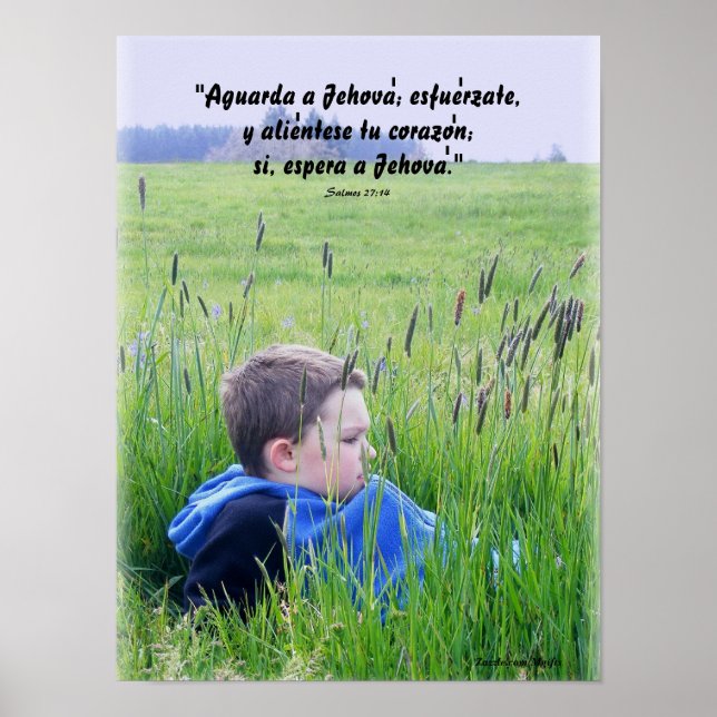Poster Salmos 27:14 (Devant)