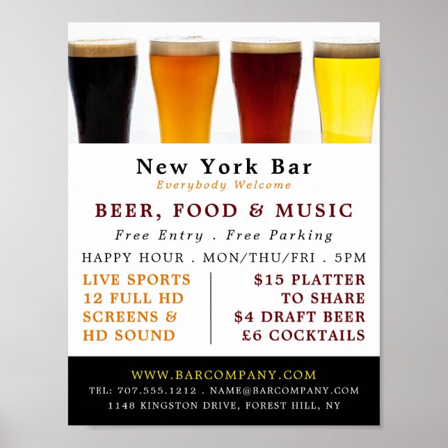 Poster Salon de bière et d'alle, Pub/brasserie Publicité (Devant)