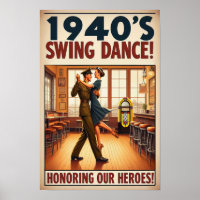 Salon de danse vintage pour le service militaire