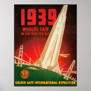 Poster Salon des mondes de San Francisco 1939