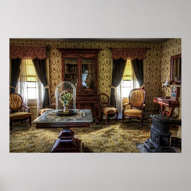 Poster Salon Meublé Victorien (Devant)