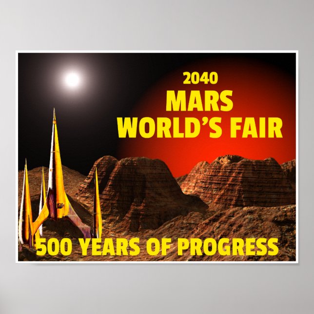 Poster Salon mondial de mars 2040 (Devant)