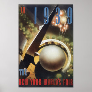 Poster Salon mondial de New York 1939