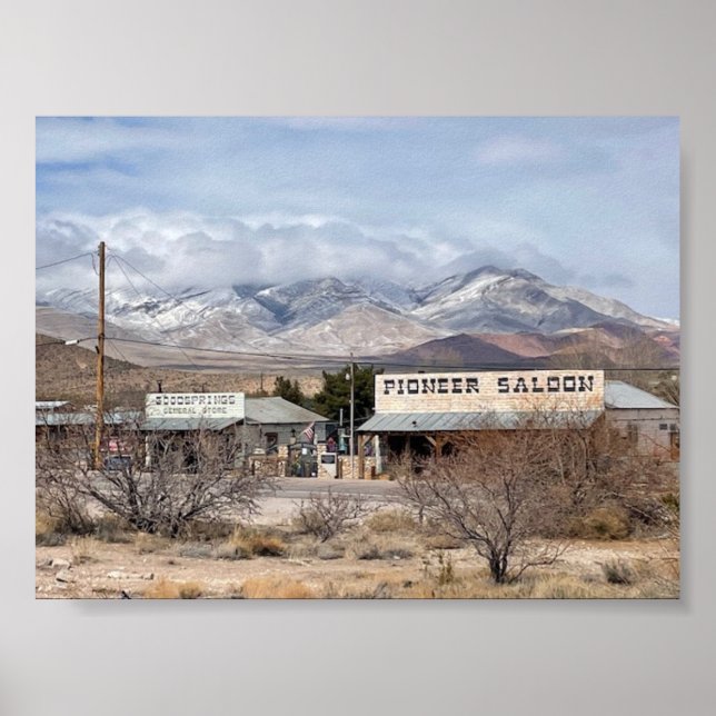Poster Salon Pioneer & Goodsprings General Store-Winter (Devant)