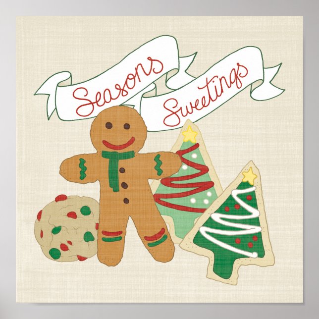 Poster Salons de saison | Cookies de pain d'épices (Devant)