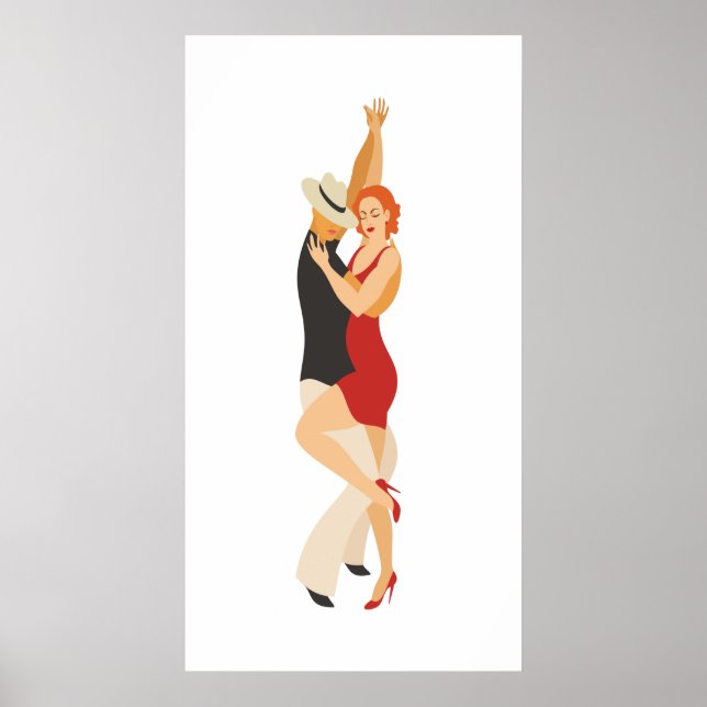 Poster Salsa Dancers Dance Series (Devant)