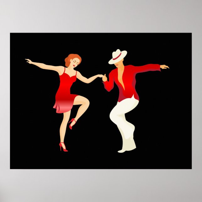 Poster Salsa Dancers Dance Series (Devant)