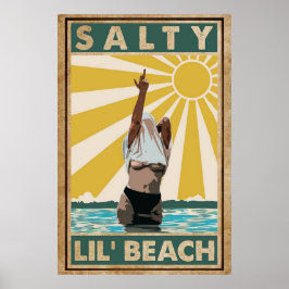 Poster Salty Lil Beach
