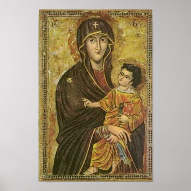 Poster Salus Populi Romani Pictura de S. Maria Majore (Devant)