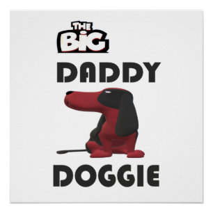 Poster Salut à papa chien