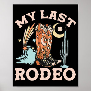 Poster Salut, déchaînons-nous Cowgirl Bachelorette Mariée