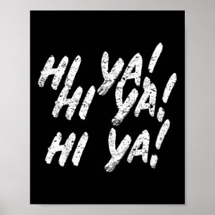 Poster Salut Ya ! Karate Martial Arts Cadeau Pour Enfants