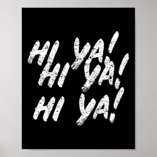 Poster Salut Ya ! Karate Martial Arts Cadeau Pour Enfants