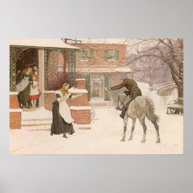 Poster Salutation au facteur par Robert Walker Macbeth (Devant)