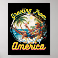 Salutation Du Golfe Des États-Unis Trump