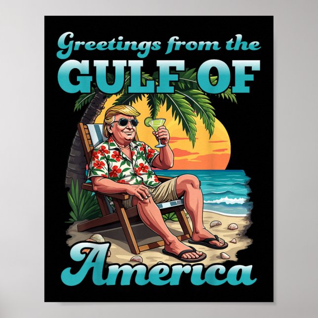 Poster Salutation Du Golfe Patriotique D'Amérique Des Éta (Devant)