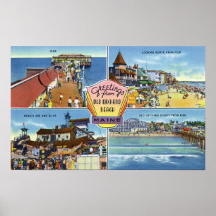 Poster Salutations de avec les vues pittoresques 2