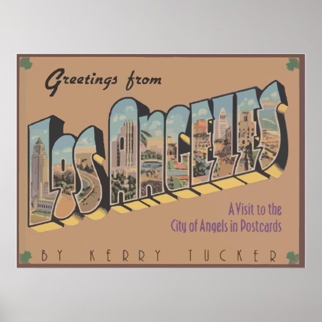 Poster Salutations De Los Angeles, Vintage (Devant)