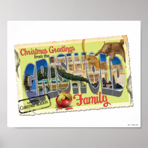 Poster Salutations de Noël de la famille Griswold
