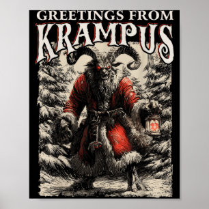 Poster Salutations de Ss Vom Krampus Horreur Festive Chri
