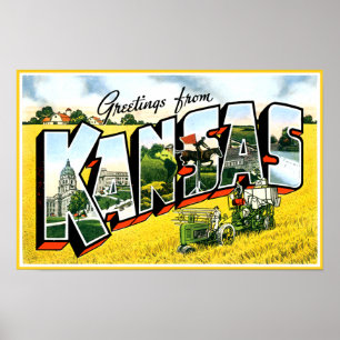 Poster Salutations du Kansas