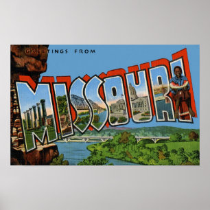 Poster Salutations du Missouri