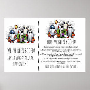Poster Salutations Fantomatiques Un Jeu Halloween Boo-It-