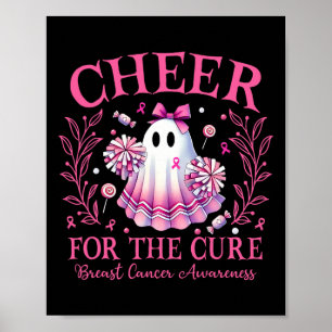 Poster Salutations Pour Le Cure Pom-pom girl Cancer Du Se
