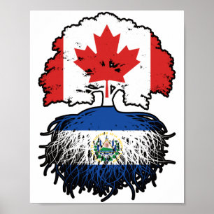 Poster Salvador Salvadorien Canadian Canada Arbre Racines