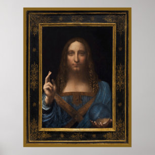 Poster Salvator Mundi 24" x 31" par Leonardo da Vinci