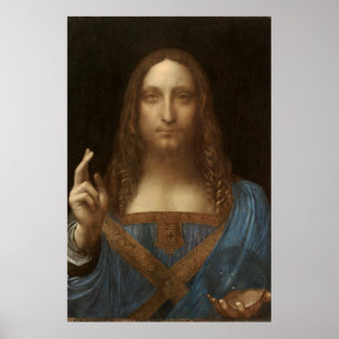 Poster Salvator Mundi par Leonardo da Vinci