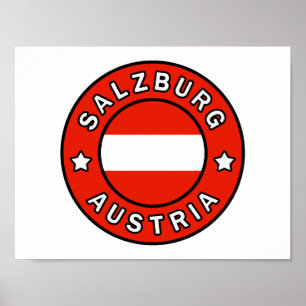 Poster Salzbourg Autriche