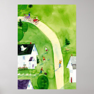 Poster samedi après-midi aquarelle