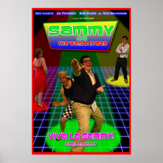 Poster Sammy et la femme dans l'affiche du théâtre rouge