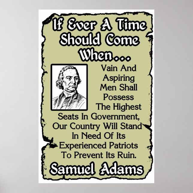 Poster Samuel Adams : Patriotes expérimentés (Devant)