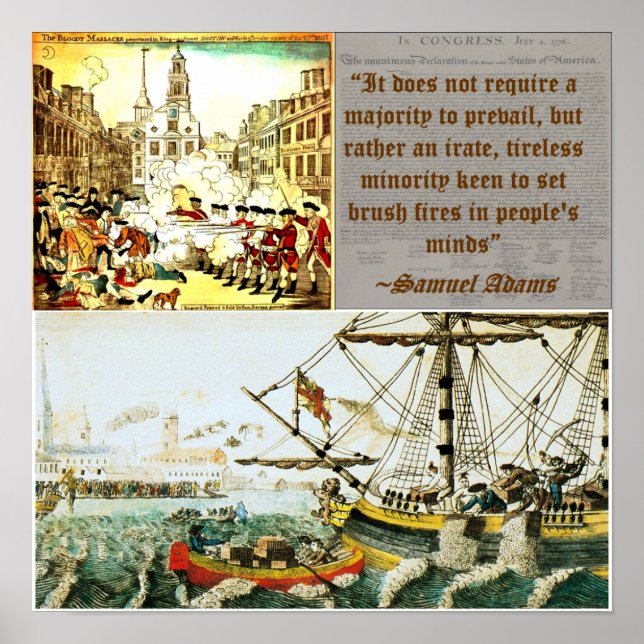 Poster Samuel Adams - Soulèvement de Boston (Devant)