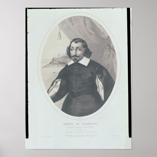 Poster Samuel de Champlain 1854 (Devant)
