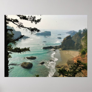 Poster Samuel H. Boardman, Côte de l'Oregon