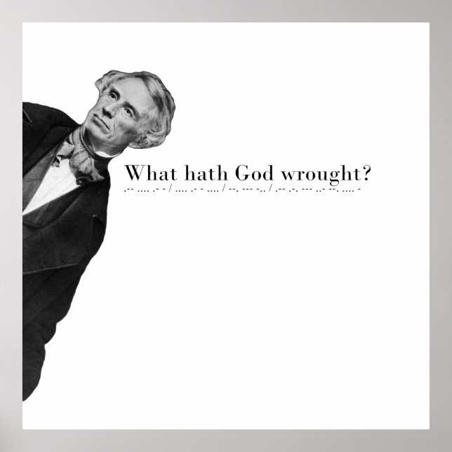 Poster Samuel Morse et le premier message télégraphique (Devant)