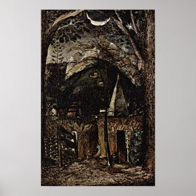 Poster Samuel Palmer - collines (Devant)