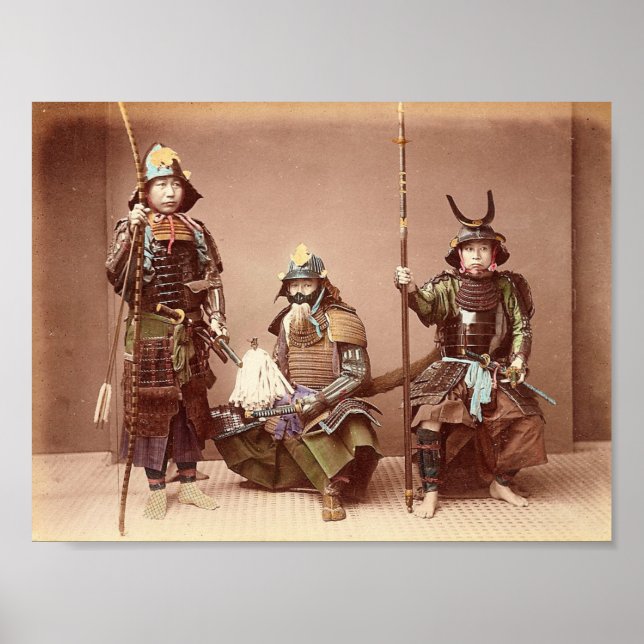 Poster Samurai en armure (Devant)