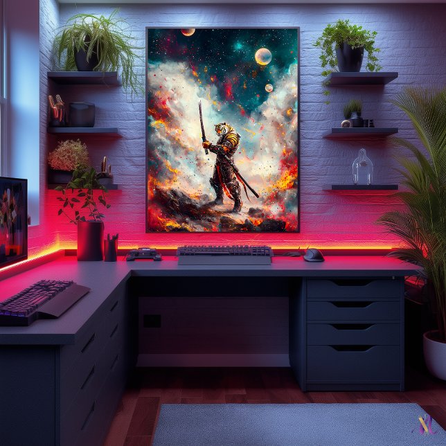 Poster Samurai - Maître de lame cosmique (Créateur téléchargé)