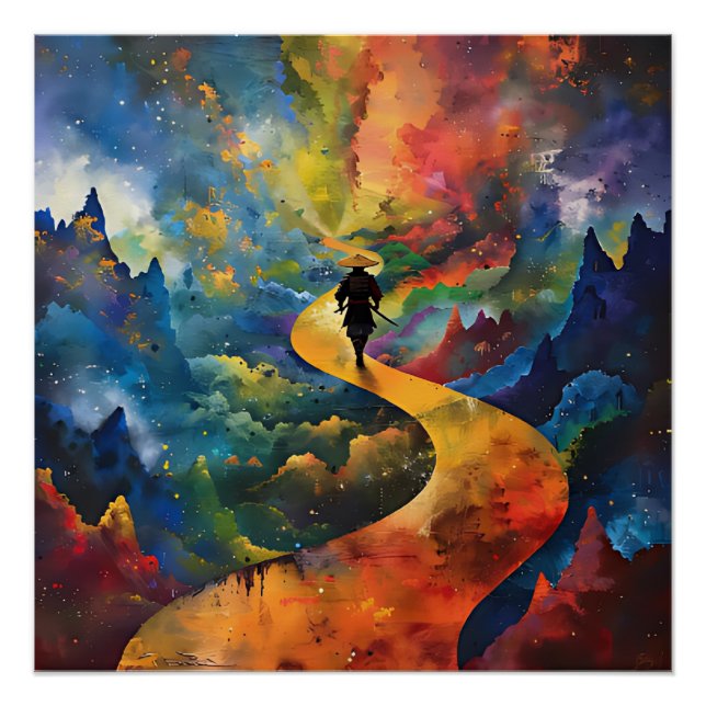 Poster samurai walks (Devant)