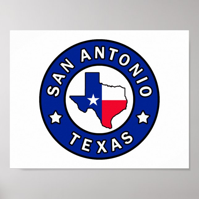 Poster San Antonio Texas (Devant)