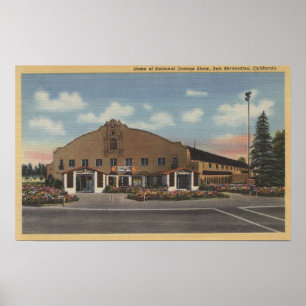 Poster San Bernardino, CA - à la maison de l'orange
