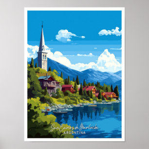 Poster San Carlos de Bariloche Argentine Travel