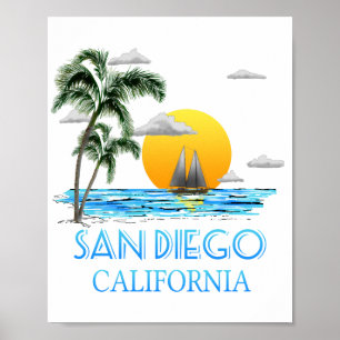 Poster San Diego California