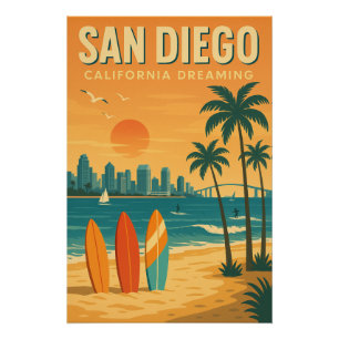 Poster San Diego - California Dreaming