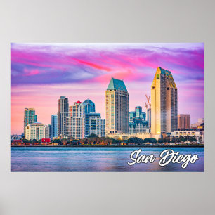 Poster San Diego, Californie, États-Unis