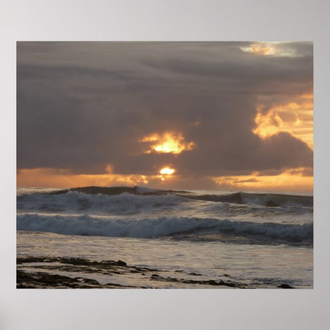 Poster San Diego Sunset IV California Seasons (Devant)